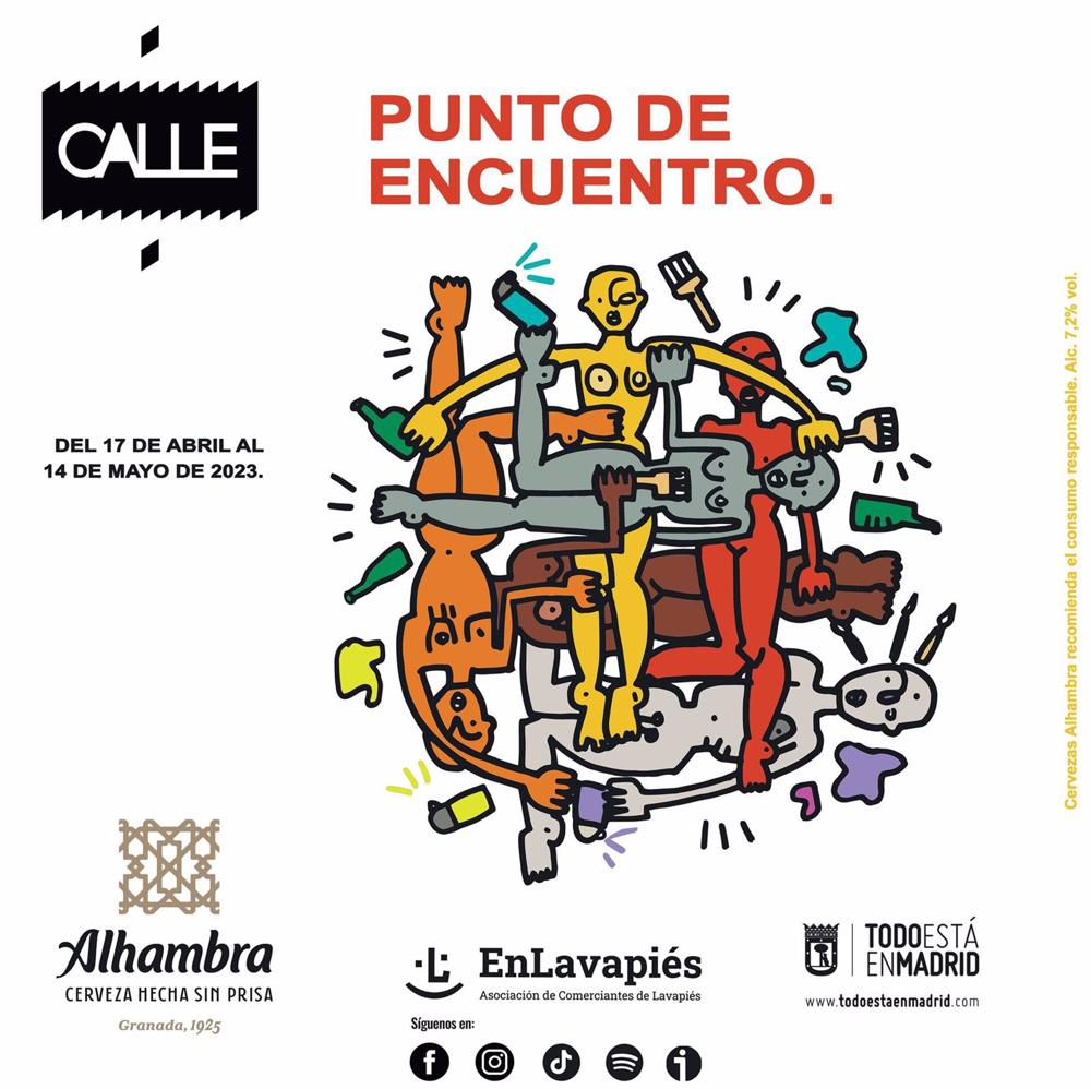 Cartel del Festival CALLE del barrio madrileño de Lavapiés. Cartel