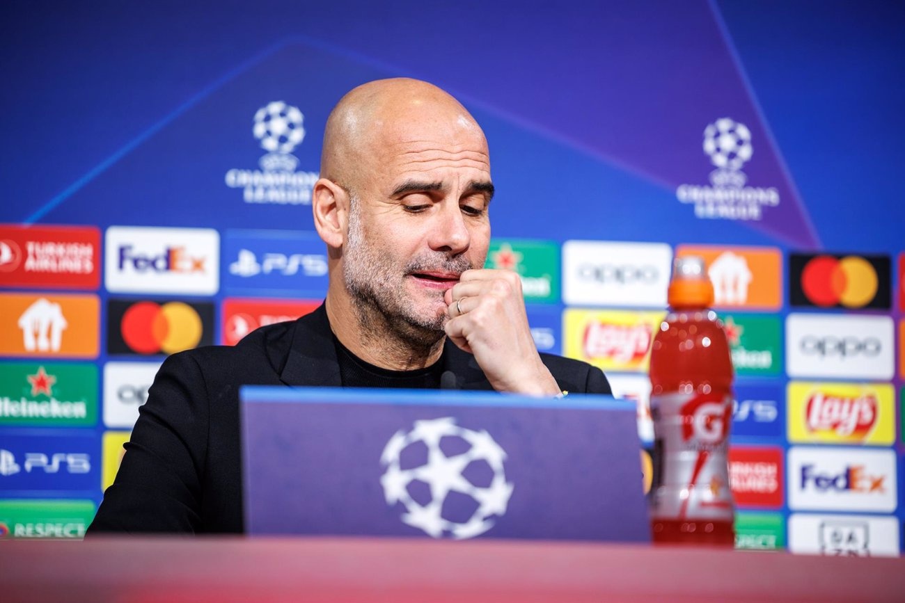 Pep Guardiola: ‘We’re here to play football, but we’re sure we’re going to defend’