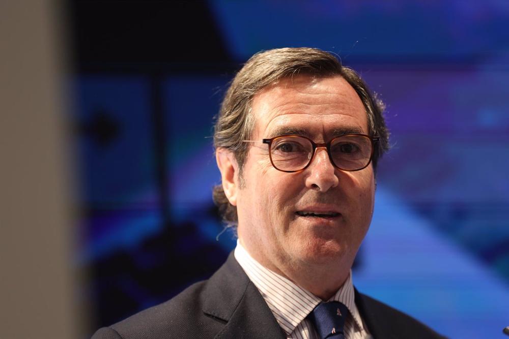 El presidente de la CEOE, Antonio Garamendi, en una imagen de archivo. El