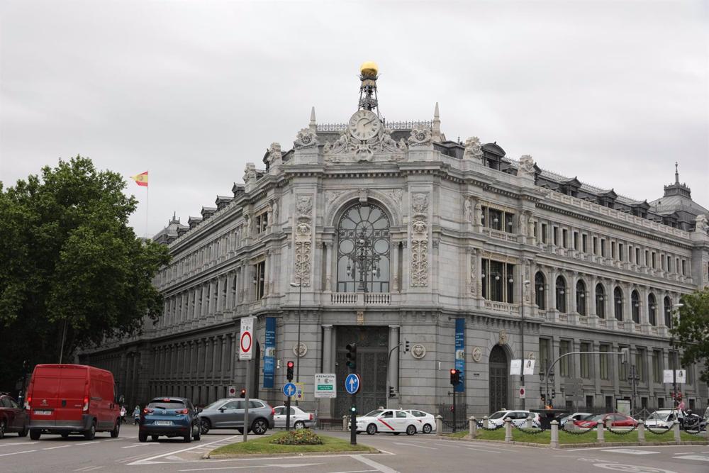 Archivo - Sede del Banco de España el día que ha publicado su informe anual, a 13 de mayo de 2021, en Madrid (España). El Banco de España destaca en su informe anual del año 2020 la Archivo