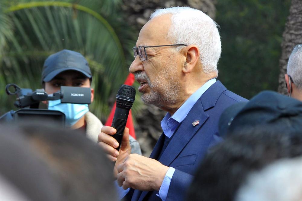 Tunisian judge sends Islamist Ennahda party leader Rachid Ghanuchi to prison