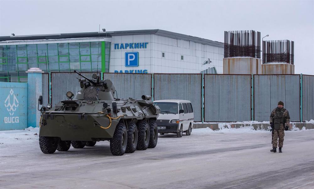 Archivo - Despliegue militar en Nursultán, Kazajistán Archivo