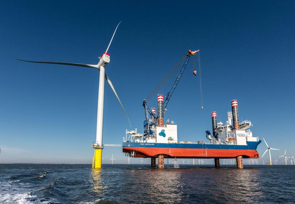 Archivo - Aerogenerador de Siemens en Windfarm Gunfleet Sands III. Archivo
