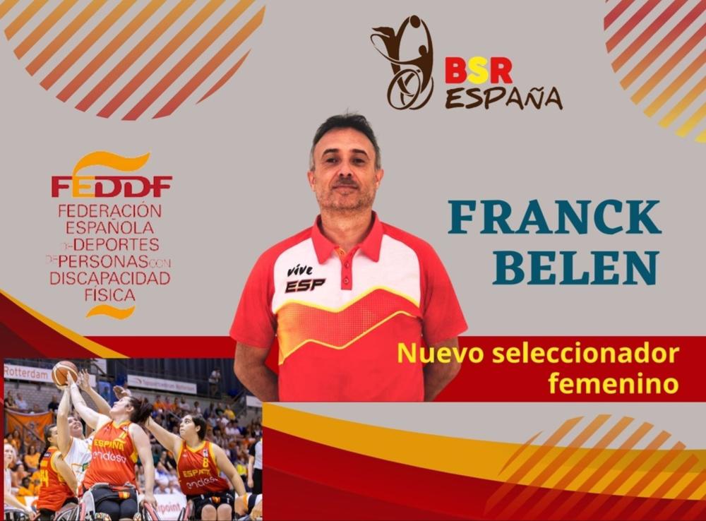 Imagen del anuncio de Franck Belen como nuevo seleccionador nacional femenino de baloncesto en silla Imagen