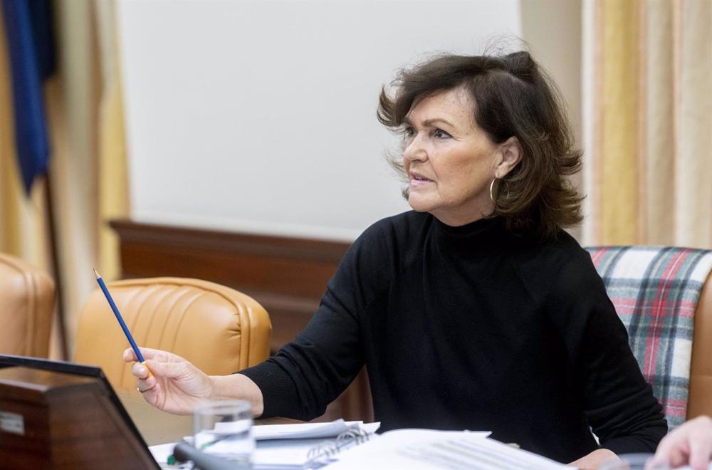 Archivo - La diputada del PSOE en el Congreso de los Diputados y exvicepresidenta primera del Gobierno de España, Carmen Calvo Archivo