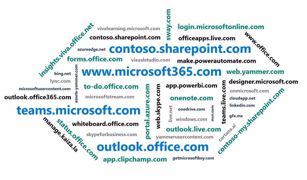 Dominios de los servicios de Microsoft 365 Dominios