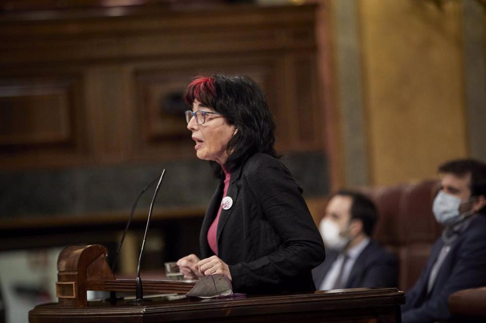 Archivo - La diputada de Unidas Podemos Marisa Saavedra Archivo