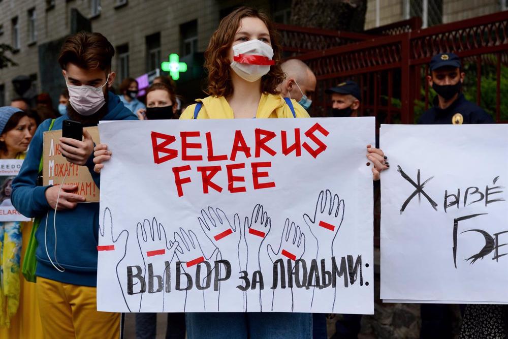 Archivo - Imagen de archivo de una protesta contra el Gobierno de Alexander Lukashenko en Bielorrusia. Archivo