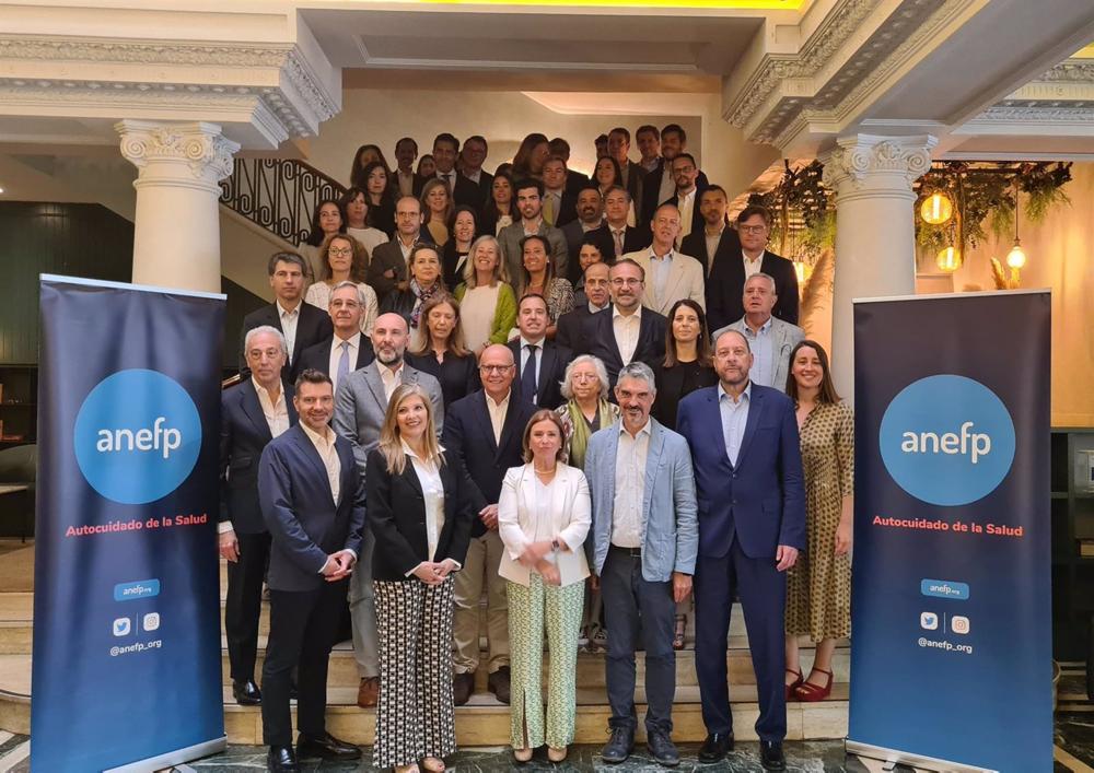 La Asociación para el Autocuidado de la Salud (anefp) celebra su XLVI Asamblea General Ordinaria, en la que ha renovado los miembros de su Consejo Directivo para el ejercicio 2023/24. En Madrid (España), a 27 de abril de 2023. La