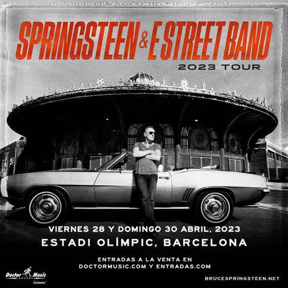 Archivo - Cartel de los conciertos de Bruce Springsteen en Barcelona Archivo
