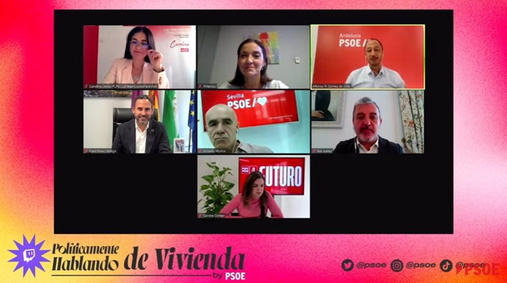 Debate online sobre vivienda del PSOE Debate