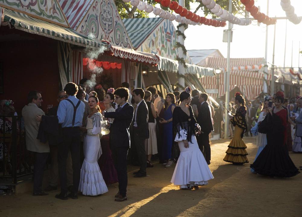 Flamencas en la feria, archivo Flamencas