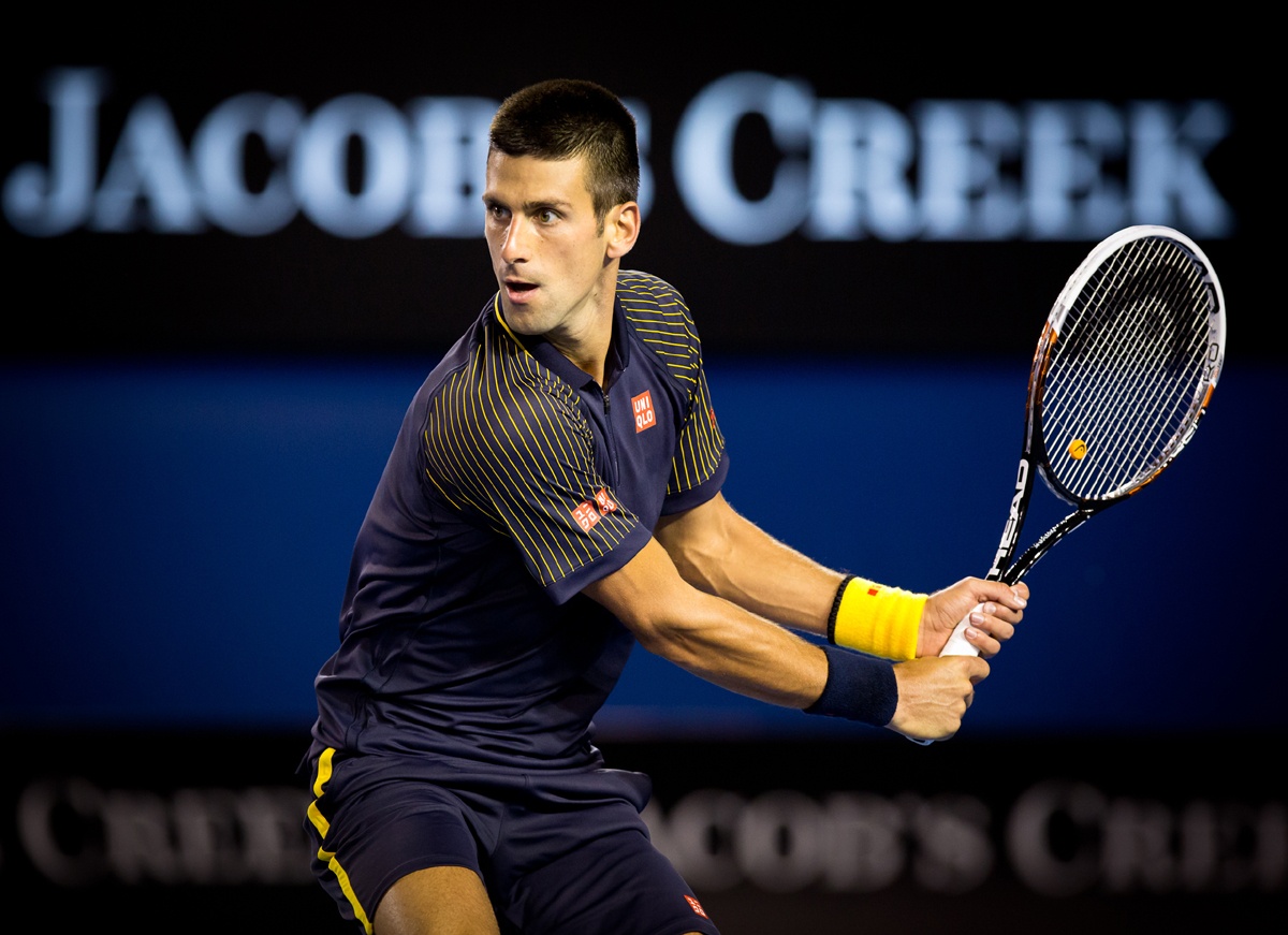 Novak Djokovic aus Serbien spielt nach Änderung der Impfstoffpolitik bei den US Open