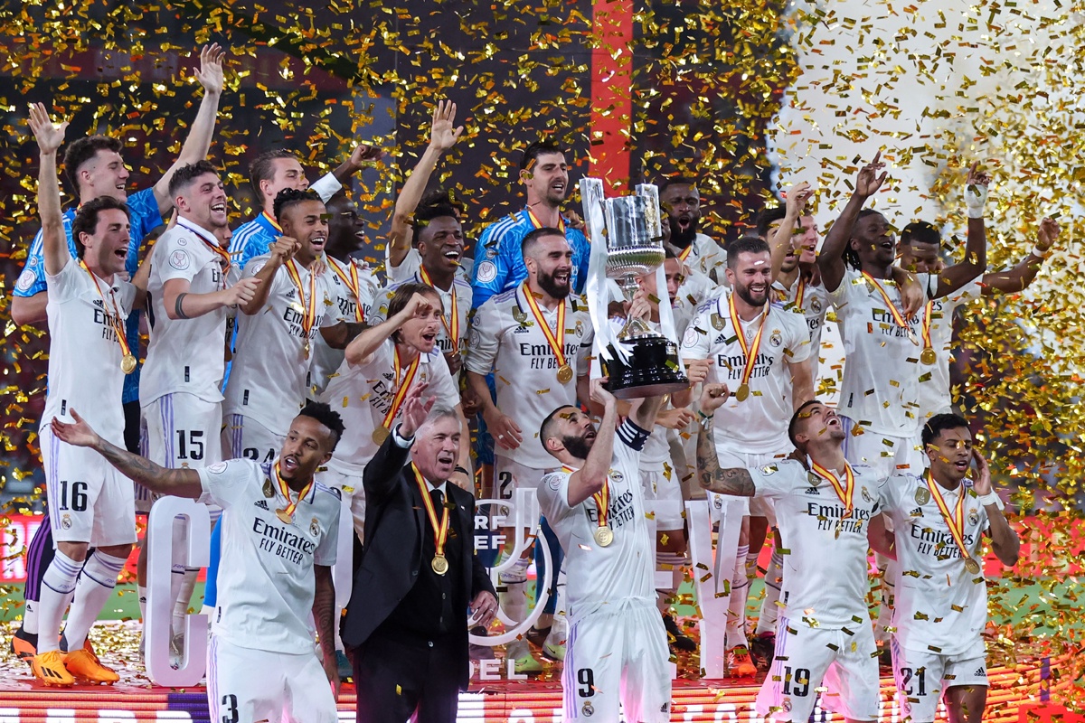 Copa del Rey crown for Real Madrid