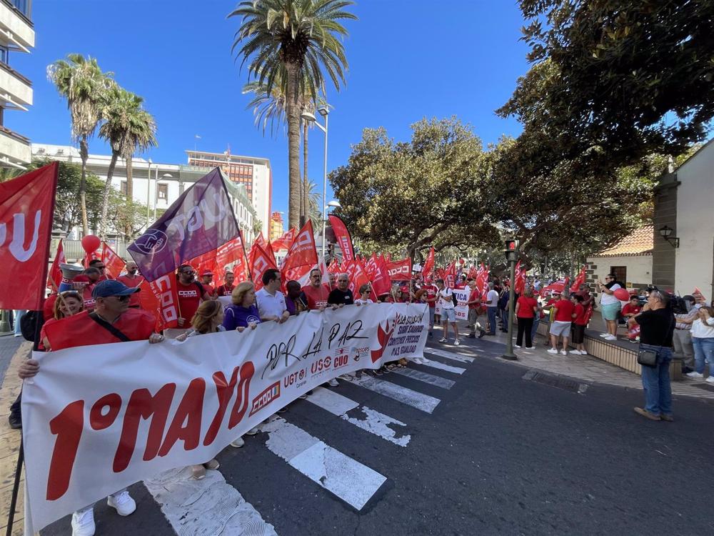 Manifestación del 1 de Mayo de 2023 en Las Palmas de Gran Canaria Manifestación