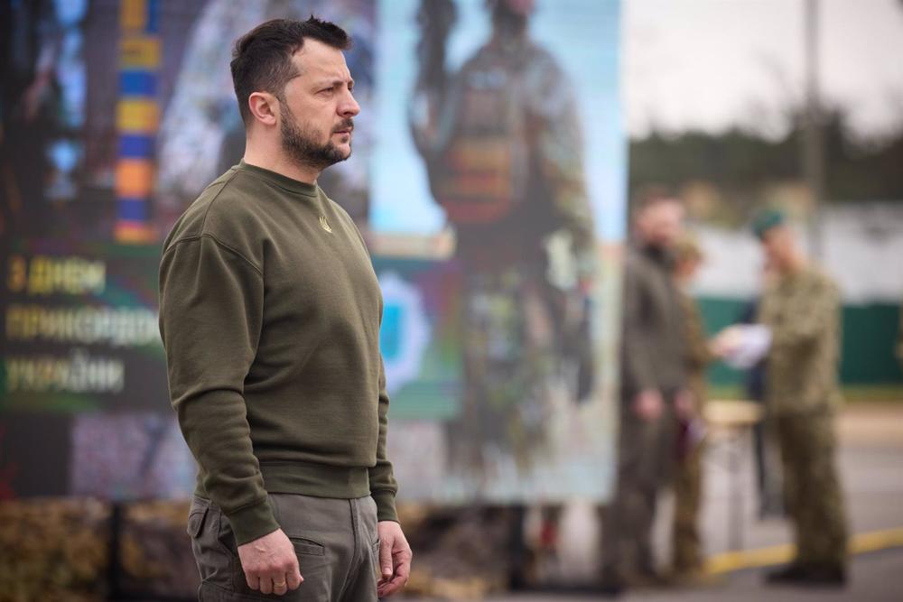 El presidente de Ucrania, Volodimir Zelenski El