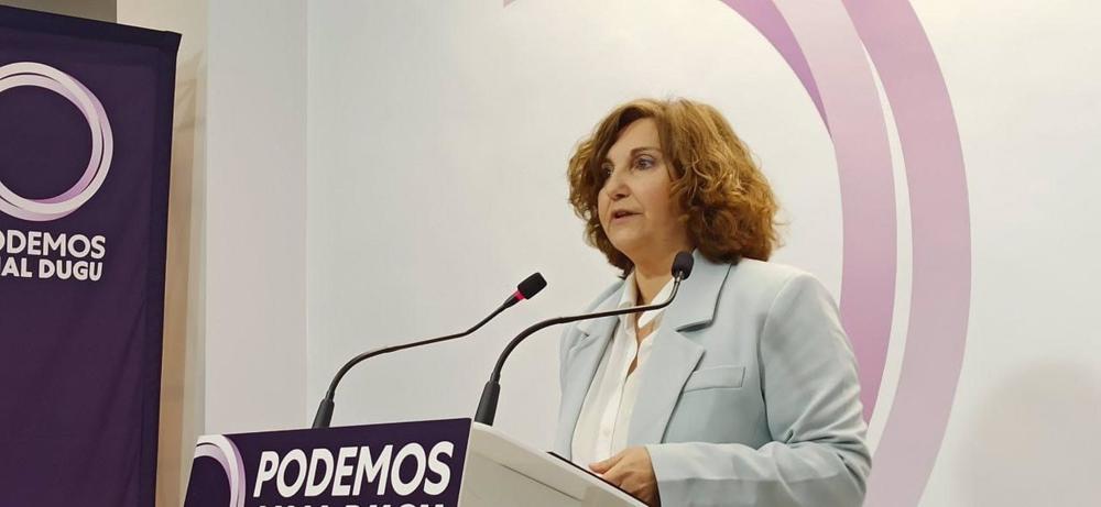 Archivo - La coordinadora general de Podemos Ahal Dugu, Pilar Garrido Archivo