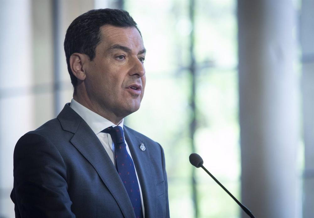 El presidente de la Junta de Andalucía, Juanma Moreno El