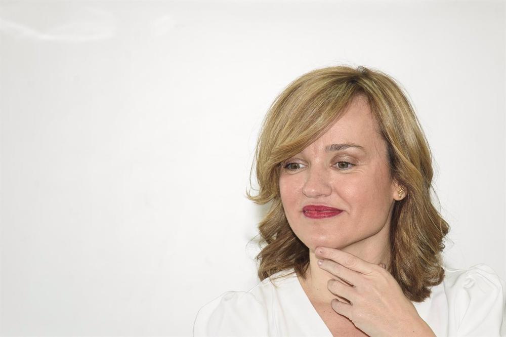 Archivo - La ministra de Educación y Formación Profesional y portavoz nacional del PSOE, Pilar Alegría, en Cartagena (Murcia) Archivo