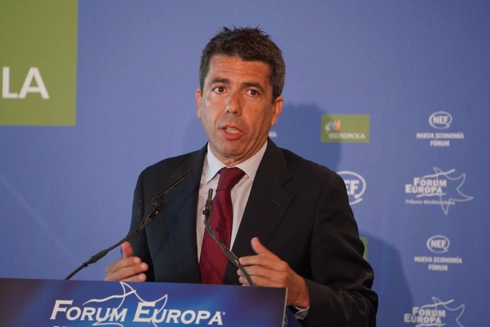 Carlos Mazón en un desayuno de Nueva Economía Fórum Europa Carlos