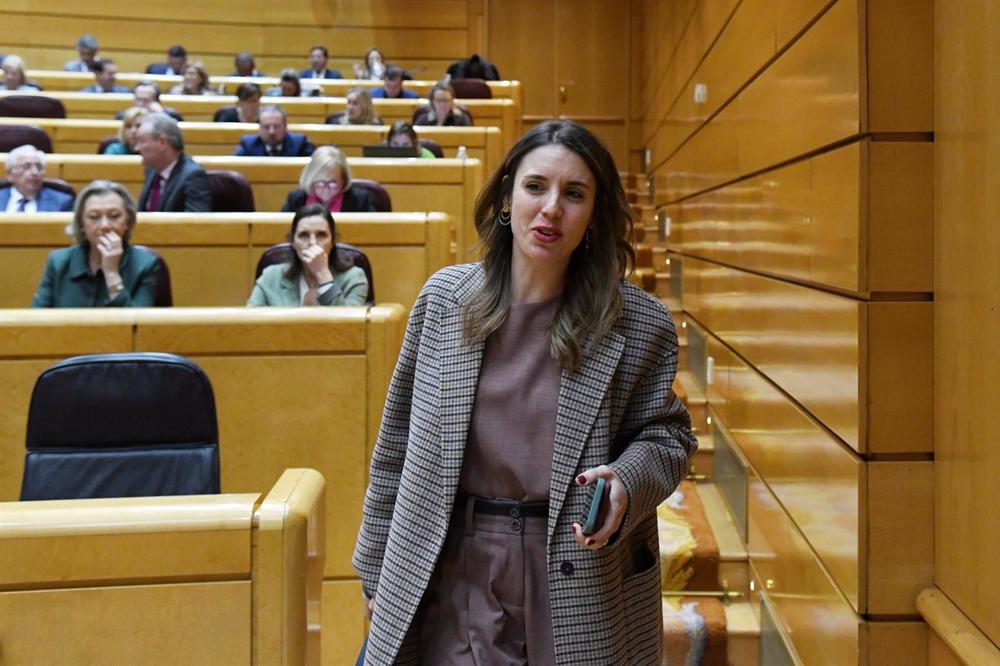 Archivo - La ministra de Igualdad, Irene Montero Archivo