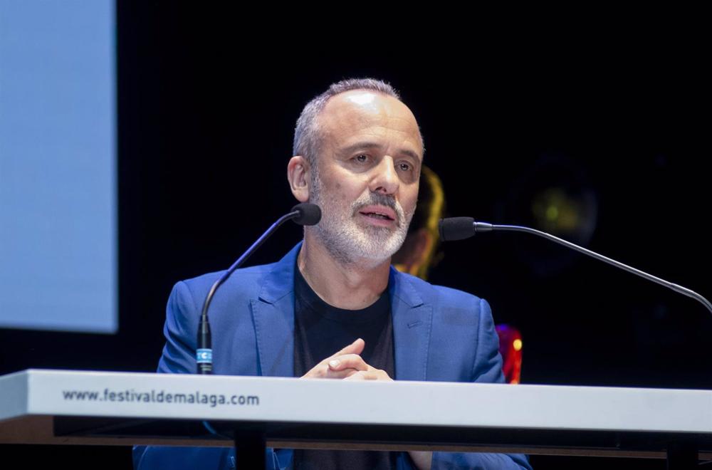Archivo - El actor Javier Gutiérrez durante el acto de entrega al director de cine Alberto Rodríguez del Premio Retrospectiva en el 26 Festival de Málaga, a 11 de marzo de 2023, en Málaga, Andalucía (España). Archivo