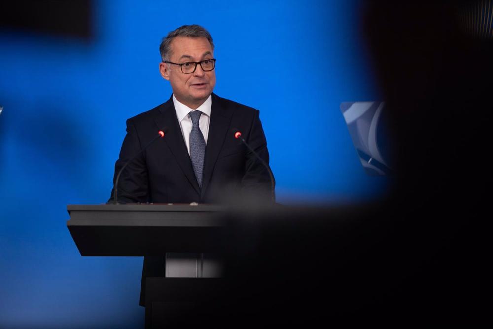 Archivo - FILED - 11 January 2022, Frankfurt_Main: Joachim Nagel, President of the German Federal Bank (Deutsche Bundesbank), speaks during the Bundesbank's change of office ceremony. The president of Germany's Bundesbank, Joachim Nagel, has said he is co Archivo