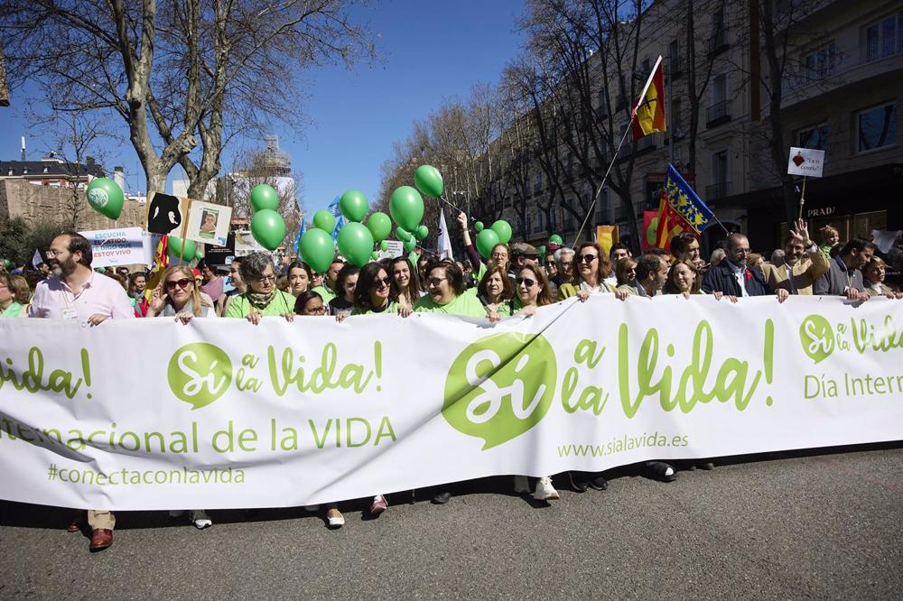 Archivo - Concentración ‘Sí a la vida’ 2023, en Madrid (España). Archivo