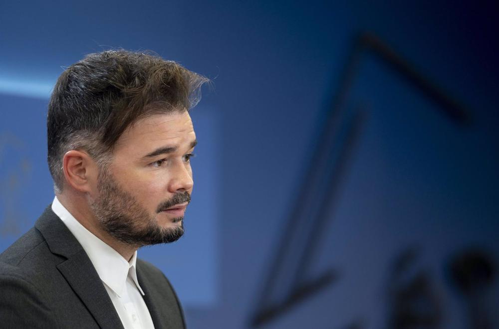 Archivo - El portavoz parlamentario de ERC, Gabriel Rufián Archivo