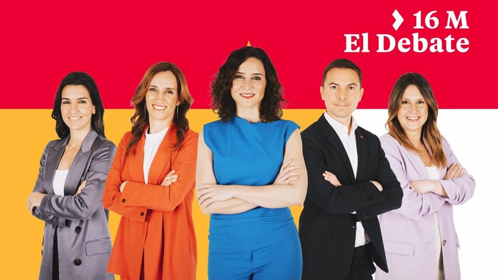 Telemadrid emitirá en directo el único debate de los cinco candidatos a la Presidencia de la Comunidad de Madrid Telemadrid