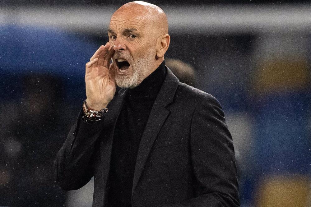 Stefano Pioli, durante un partido con el AC Milan. Stefano