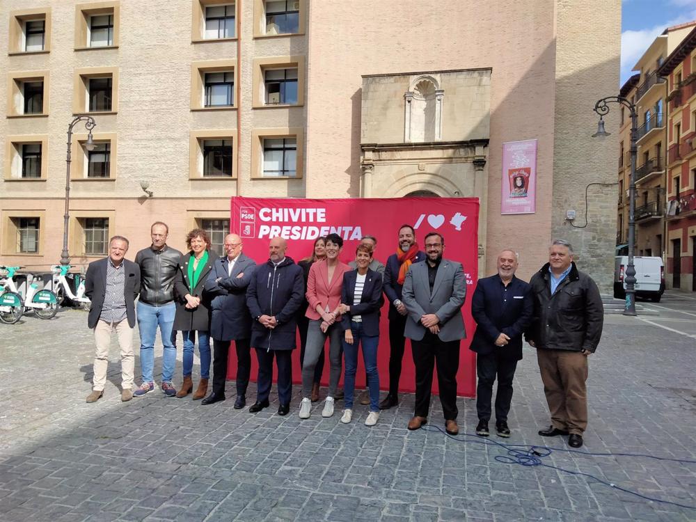 Acto del PSN este jueves en la Plaza de Compañía. Acto