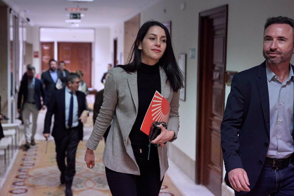 Archivo - La portavoz de Ciudadanos en el Congreso, Inés Arrimadas, en el Congreso de los Diputados. Archivo