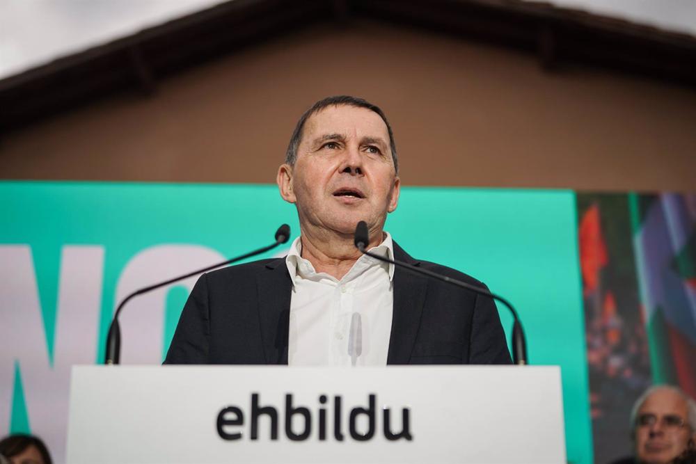 El coordinador general de EH Bildu, Arnaldo Otegi, interviene en un acto El