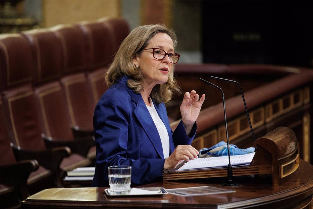La vicepresidenta primera y ministra de Asuntos Económicos y Transformación Digital, Nadia Calviño. La
