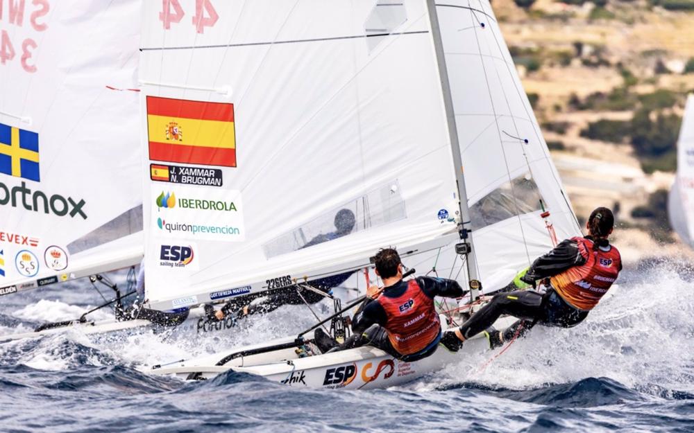 Jordi Xammar y Nora Brugman, durante una competición. Jordi