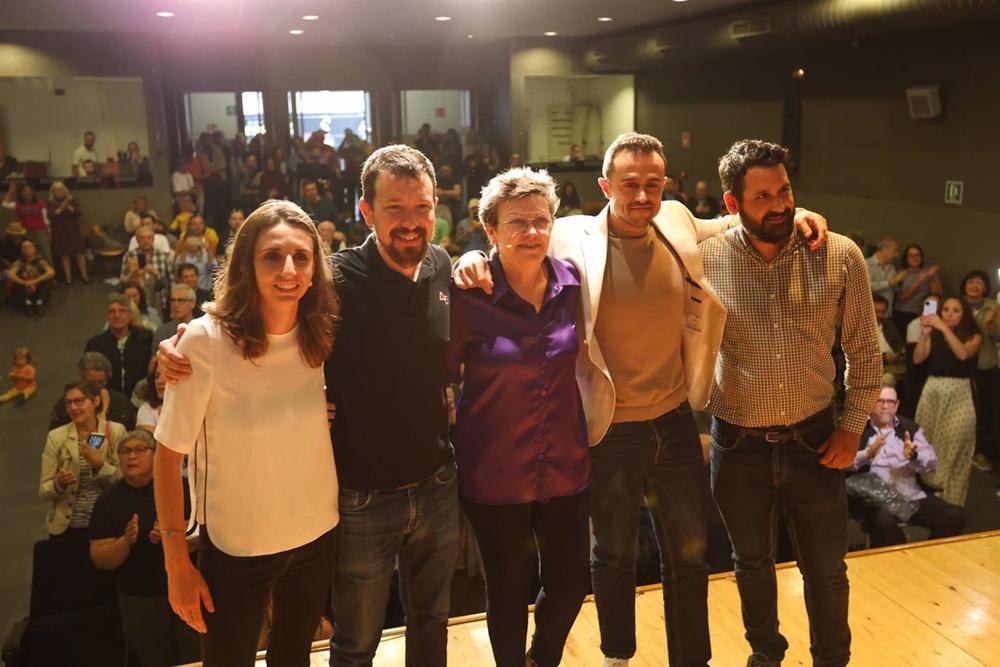 El exvicepresidente del Gobierno de España y también ex secretario general de Podemos, Pablo Iglesias, en un acto de apoyo a los candidatos de Unidas Podemos al Govern balear, Consell de Mallorca y Ayuntamiento de Palma El