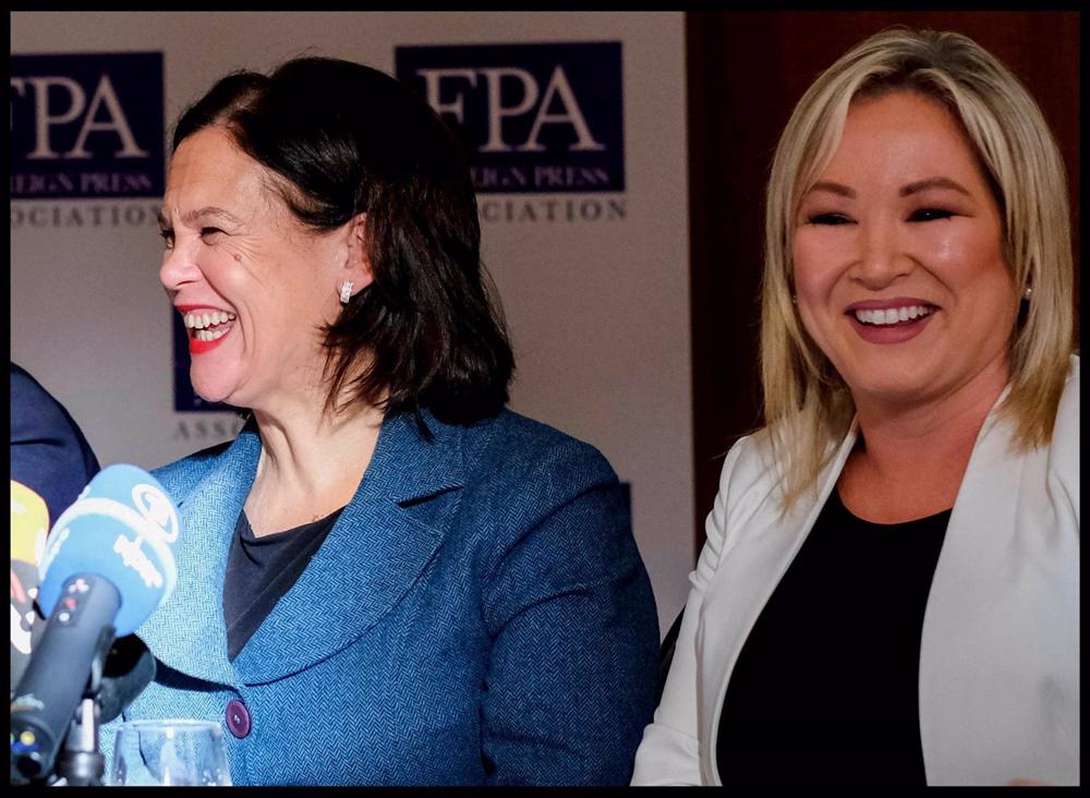 Archivo - Las líderes del Sinn Féin, Mary Lou Macdonald y Michelle O'Neill Archivo