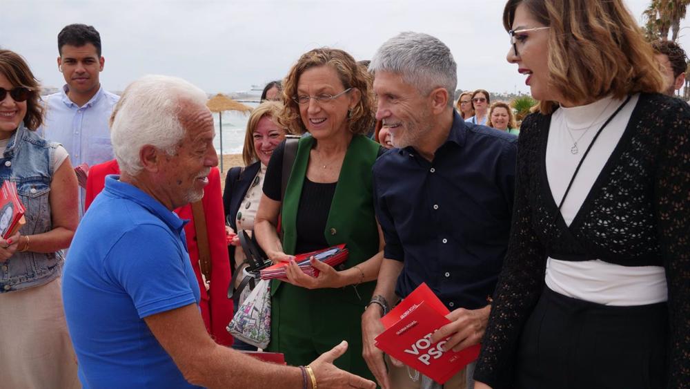 El ministro del Interior, Fernando Grande-Marlaska, en Melilla El