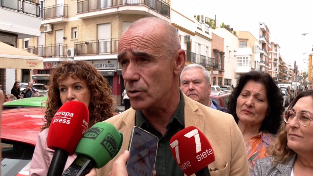 Antonio Muñoz en una visita a Miraflores Antonio