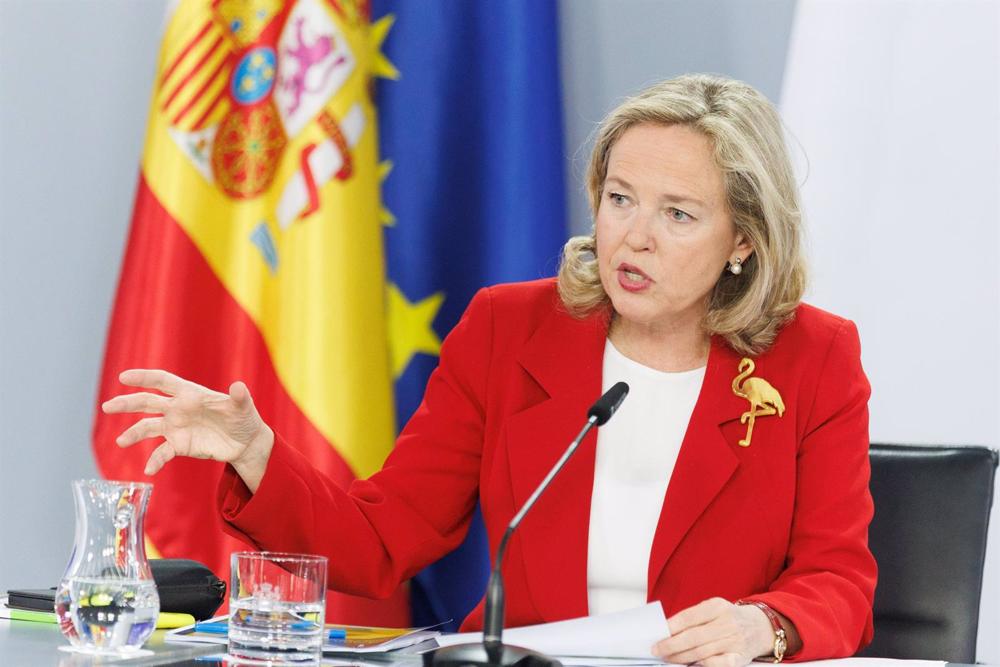La vicepresidenta primera y ministra de Asuntos Económicos y Transformación Digital, Nadia Calviño, La