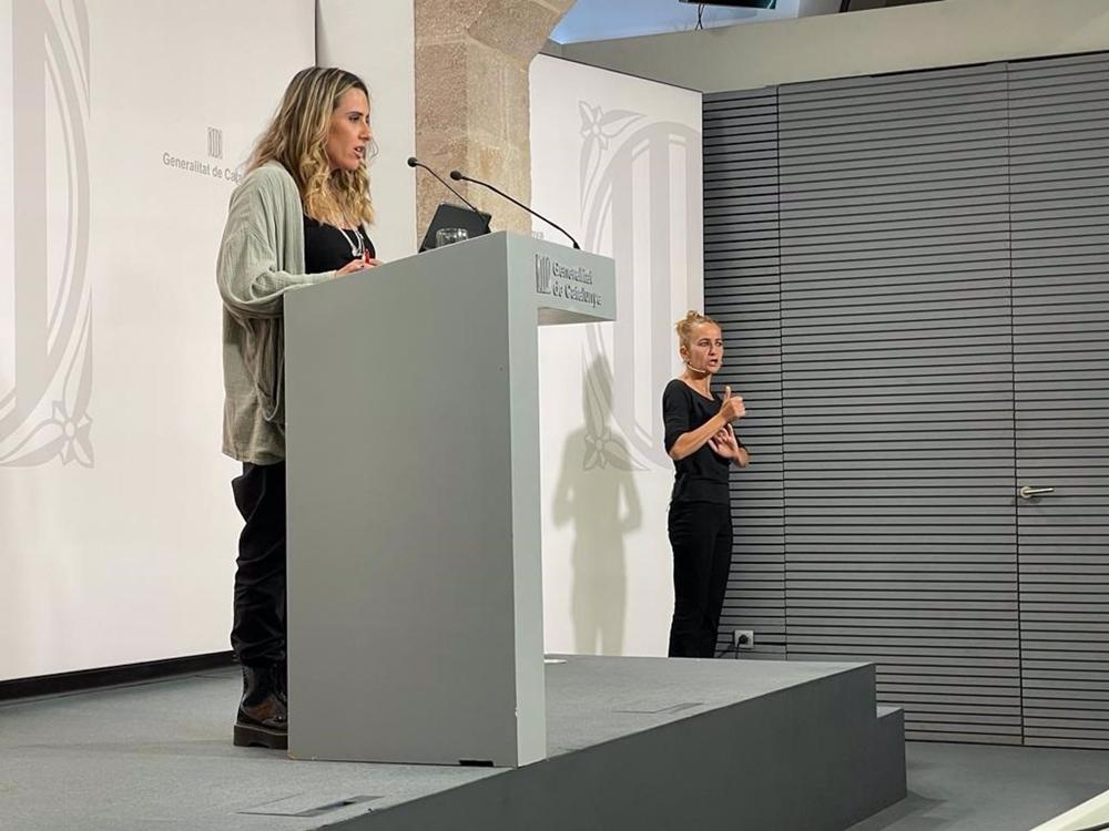 La portavoz del Govern, Patricia Plaja. La