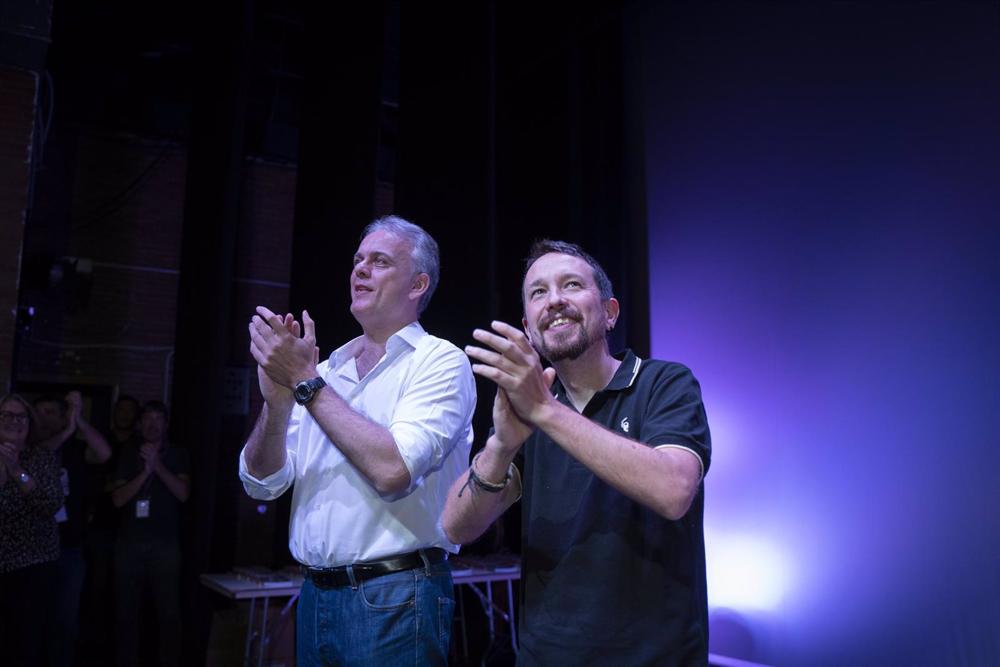 Archivo - Héctor Illueca y Pablo Iglesias Archivo