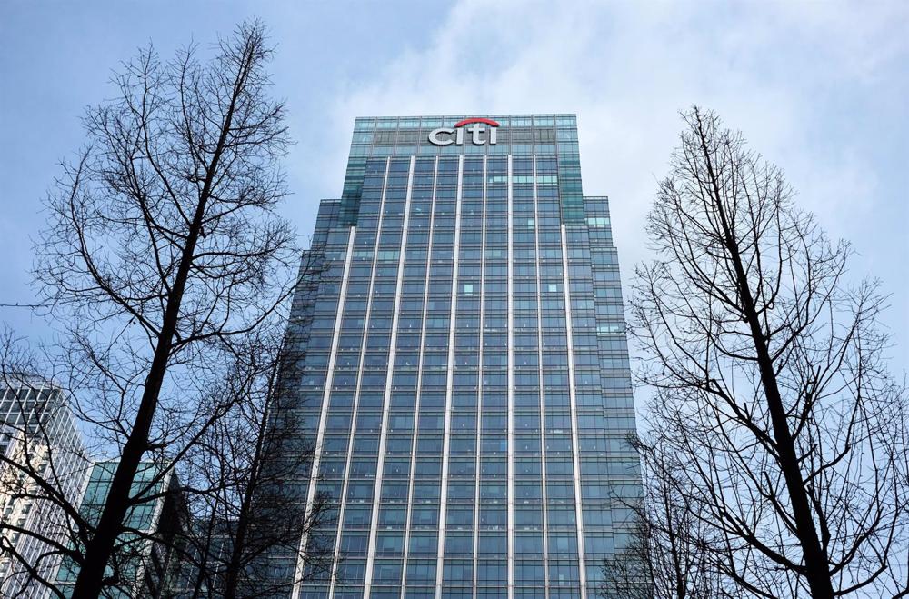 Archivo - FILED - 17 March 2017, England, London: A general view of the Citigroup Centre building in London. Photo: Jens Kalaene/dpa-Zentralbild/dpa Archivo