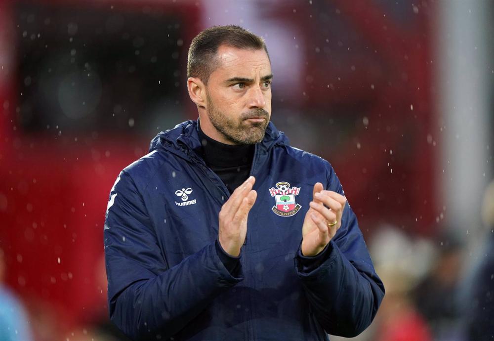 El técnico español Rubén Sellés, durante su etapa en el Southampton. El