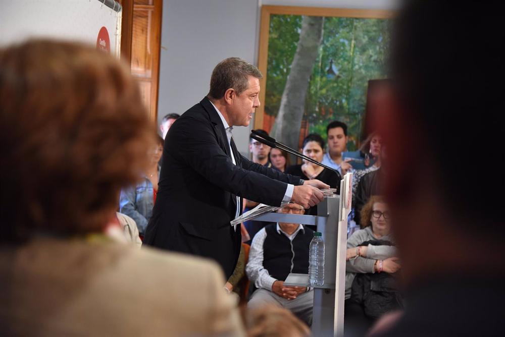 El candidato del PSOE a la Presidencia de C-LM, Emiliano García-Page. El