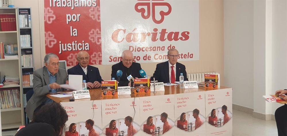 Conferencia de prensa de Caritas, de la Dioscesana de Santiago de Compostela, para la presentacón de la memoria del 2022 Conferencia