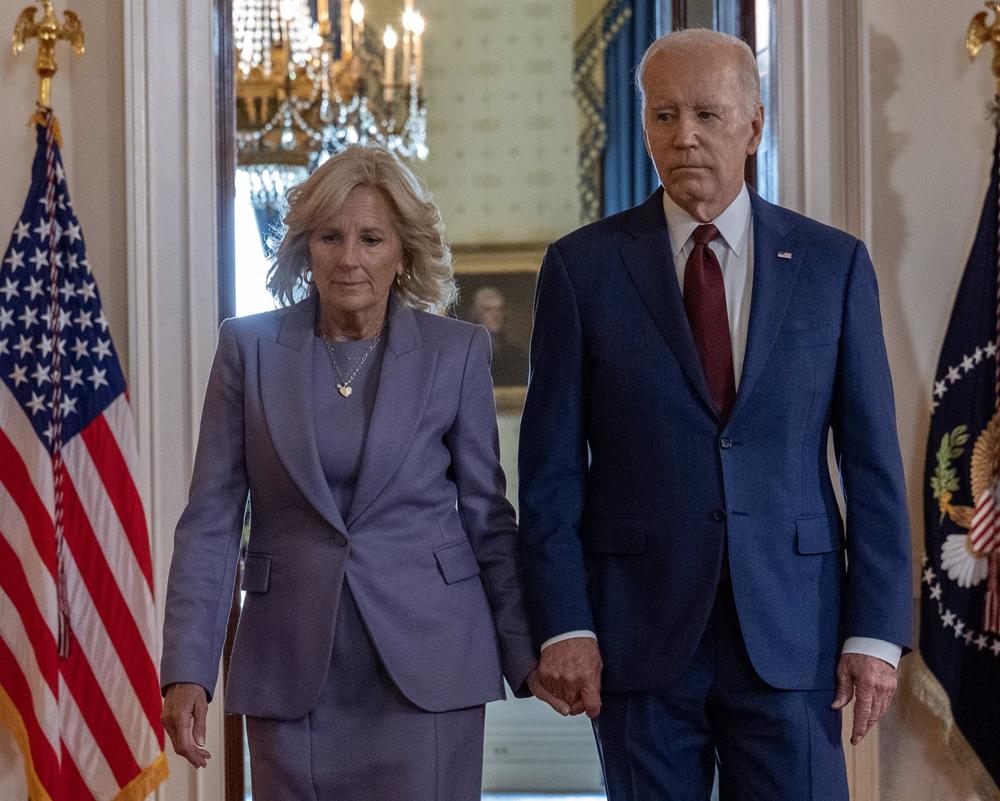 La primera dama, Jill Biden, y el presidente de EEUU, Joe Biden La