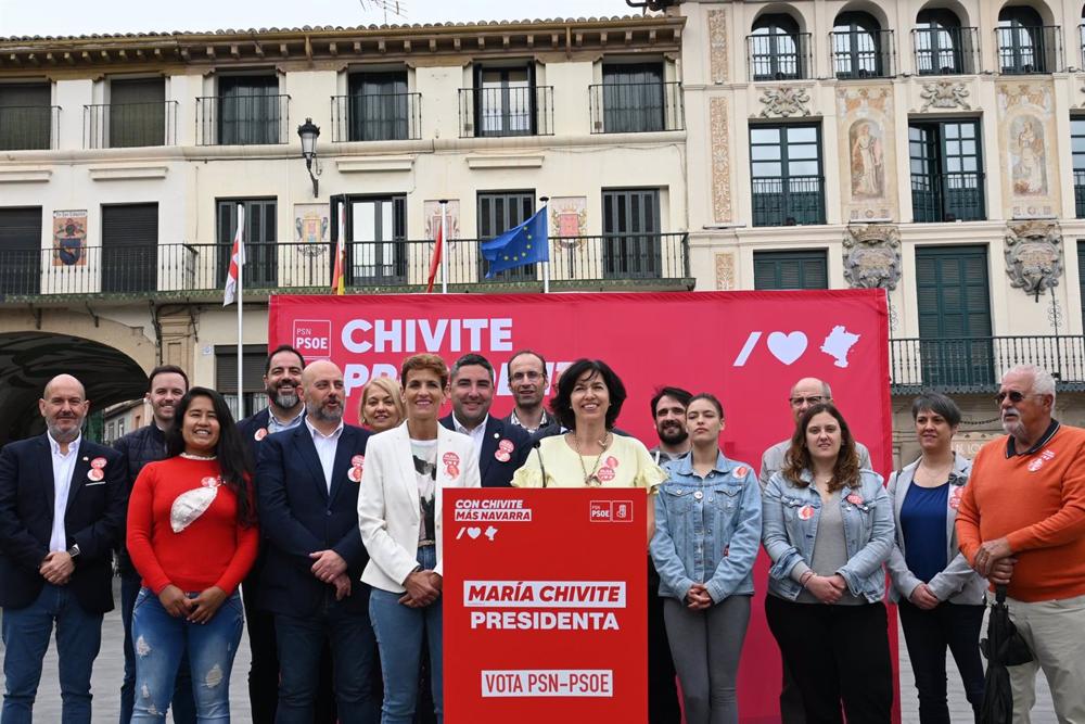 Acto del PSN este viernes en Tudela. Acto