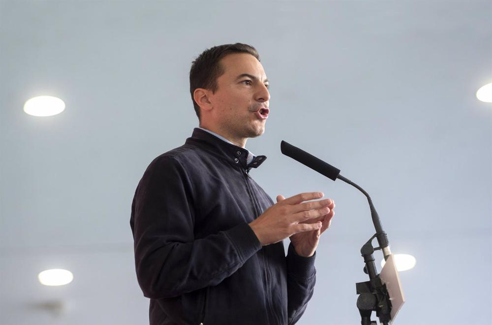 El candidato del PSOE a la Presidencia a la Comunidad de Madrid, Juan Lobato, El